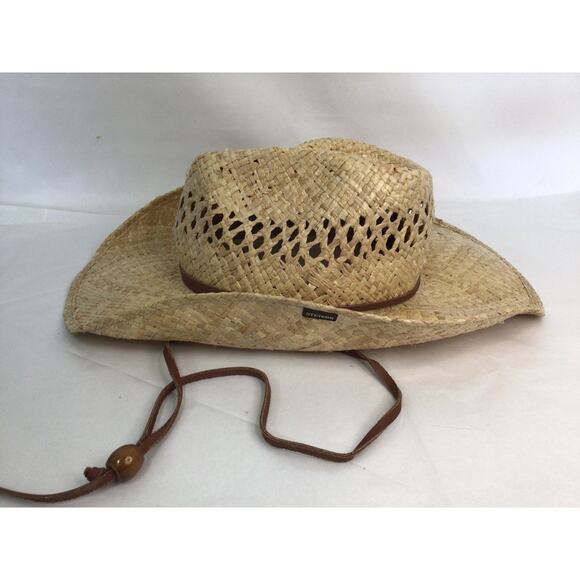 Stetson Men's Natural Shapeable Raffia Straw Cowboy Hat Size XS - Picture 2 of 8